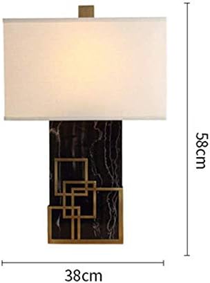 Tjzy табела за ламба едноставна модерна креативна луксузна мермерна текстура метална биро ламба спална соба кревет за дневна соба студија
