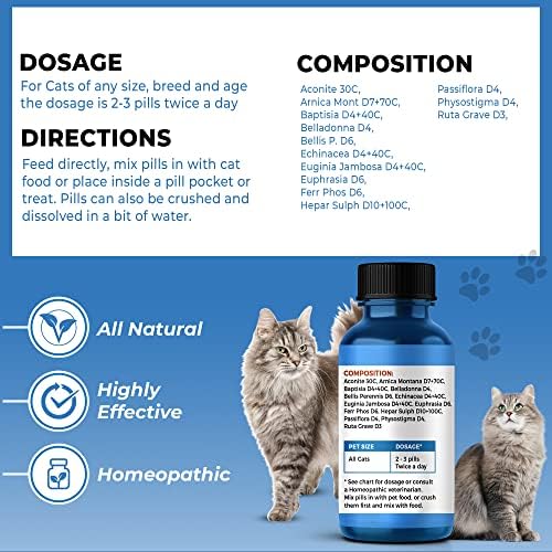 Нега на очите И Поддршка На Видот За Мачки - Холистички Третман За Инфекција На Мачиња Помага при Конјунктивитис, Оток, Исцедок
