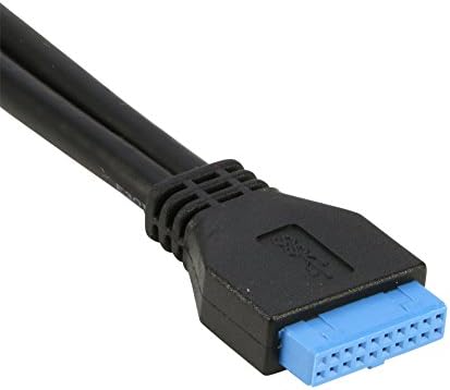RIITOP 2 Порти USB 3.0 Женски Заден Панел НА Mb 20pin Заглавие Конектор Кабел Адаптер Со PCI Слот Плоча Заградата 1.5 ft