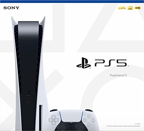 PlayStation 5 диск верзија PS5 Конзола - 4K -TV игри.120Hz 8K излез, 16 GB GDDR6, 825 GB SSD, WiFi 6, Bluetooth 5.1 ~
