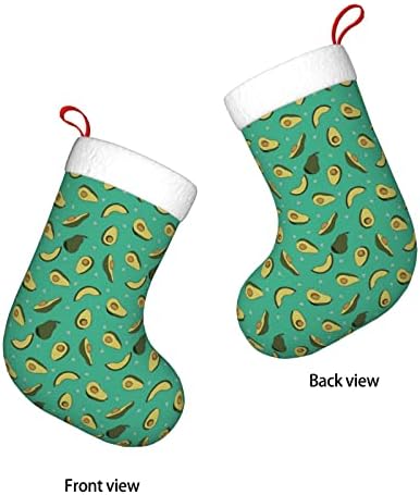 Аугенстерски Божиќни чорапи Триаголник Авокадо Авокадо двострано камин што виси чорапи