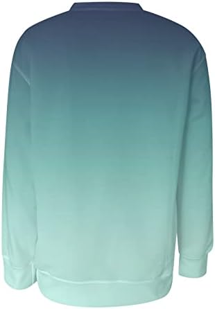 Женска симпатична маичка за џемпери, случајна екипаж на екипа на есен зимски пуловер врвови лабаво вклопување во туника маичка