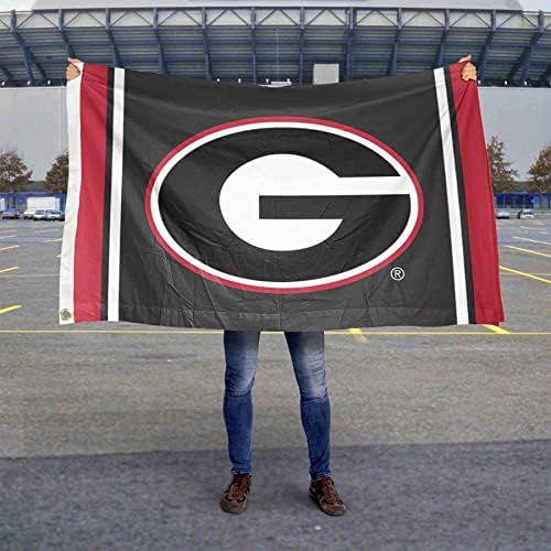 Georgiaорџија Булдогс црно големо знаме на банер на отворено