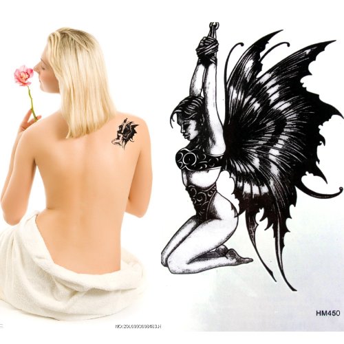 Ggsell King Horse Водоотпорен нетоксичен ѓавол ангел привремена налепница за тетоважа