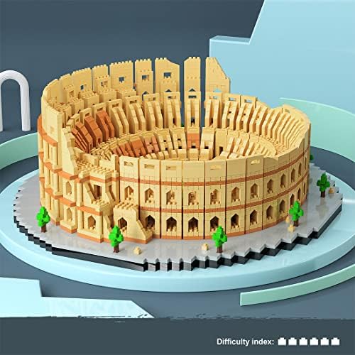 5594PCS+ Европска позната улична сцена Роман Колосеум зграда модел мини тули, комплет за градење модели на замокот, светски познат комплет