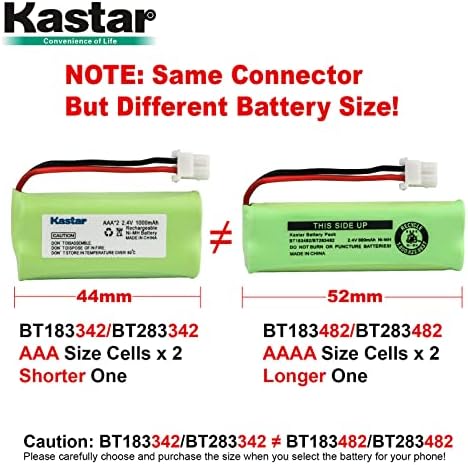 Kastar 3-Pack Battery Replacement for AT&T EL52200 EL52210 EL52251 EL52250 EL52300 EL52303 EL52350 EL52400 EL52450 EL52500 EL52510