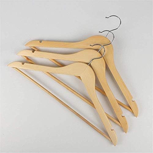 Haoktsb закачалки 10 парчиња облека за облеки цврсти закачалки за дрво за домашна продавница за облека за куќи за џемпери за возрасни закачалка