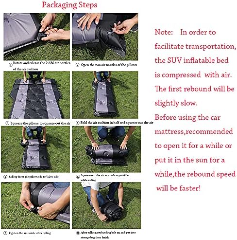 Лоханг задебелен и двострана SUV-воздушен душек на отворено автомобилски патнички воздушен кревет мултифункционално само-надувување