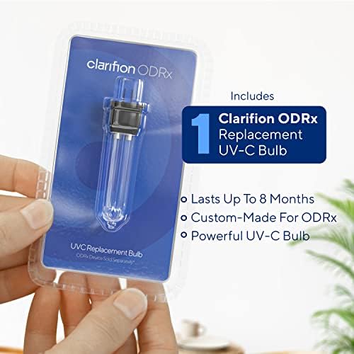 CLARIFION - ODRX замена UV -C сијалица за дома, светло -санитатор, елиминатор на тивок мирис, помага да