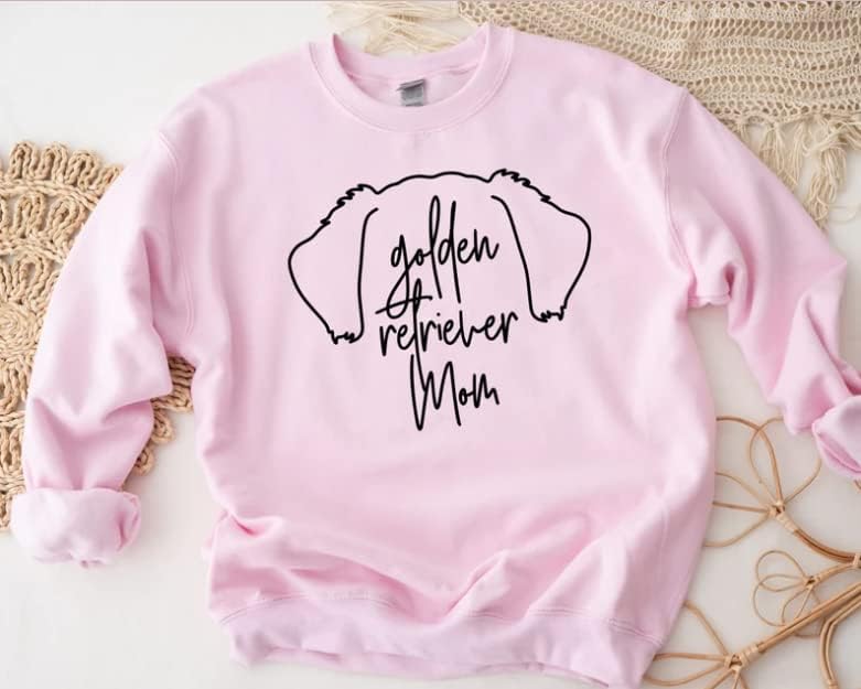 Кошула на Голден ретривер за мајки, смешна нова кошула за објавување на кучиња, подарок за роденденска кошула за сопственик на кучиња