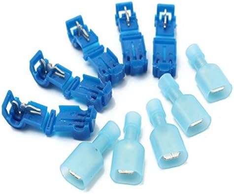 Baomain 10 парчиња сина брзина на раздвојување на жица терминали и конектори за машки лопата