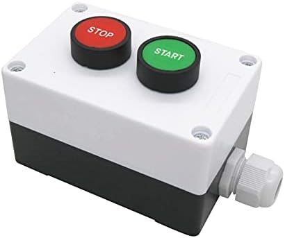 SNKB AC 660V 10A Моментарна старт/стоп Црвена зелена знак Не NC Push копче за прекинувач на копчето