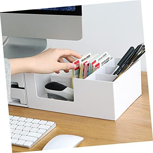 Mobestech 1PC за домаќинства поддржува мултифункционална покачена пластична полица бел компјутерски лаптоп печатач со држач за лаптоп за