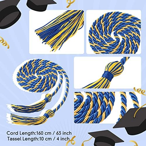 24 парчиња матура и матура со жици со тасели обичен сатен за дипломирање, појаси на достигнувања за матура за возрасни