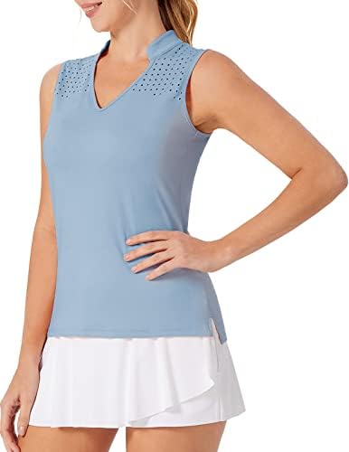 Jackек Смит женски голф кошула кошула без ракави суво вклопување тениски тренинг резервоар за врвот