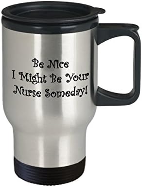 Медицинска сестра анестезиолог CRNA кафе за патување со кафе најдобро смешно уникатно сертифициран регистрирана медицинска сестра чаша чаша