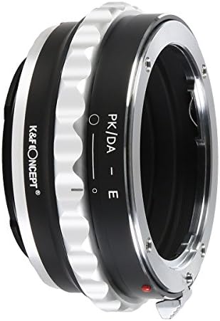 Адаптер за монтирање на леќи K&F концепт за Pentax k/m/a/fa/da монтирање леќи до телото на камерата на Sony Nex E-Mount
