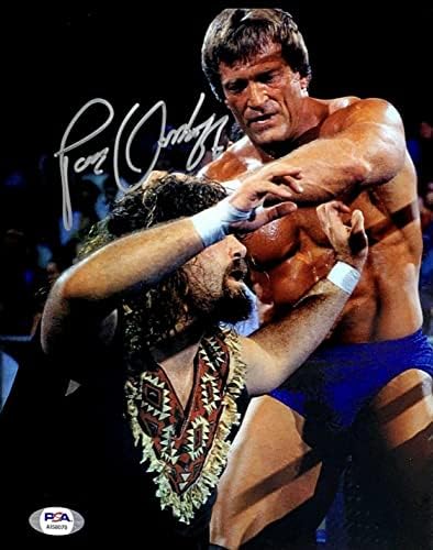 Пол Орндорф „Г -дин Прекрасен“ потпиша 8х10 фотографија WWF WWE WCW PSA AI58070 - Фотографии за автограми во борење