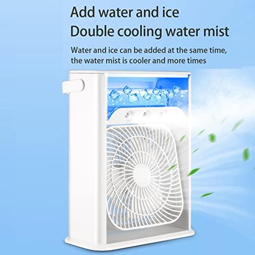 Преносни климатизери Преносен личен ладилник за личен воздух Супер тивка биро за ладење на воздухот 7 бои LED светло, три вода