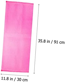 Лековини крпи за тело 4 парчиња ексфолирачки пешкир за бања бања лофу -грбни ленти за ремен, лента за грб, 40% полиестерска крпа за крпа