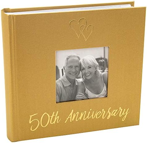 Хејсом Ентериери Прекрасна Златна 50-Годишнина Од Бракот Фото Албум Со Двојна Декорација На Срцето-Страници За Внатрешна Постава За