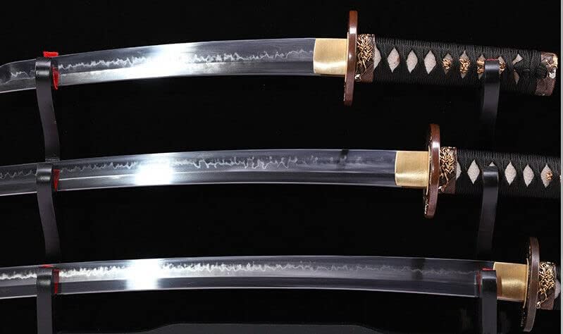 ДД меч со висок кваратичен глинест кален самурај меч поставен остар