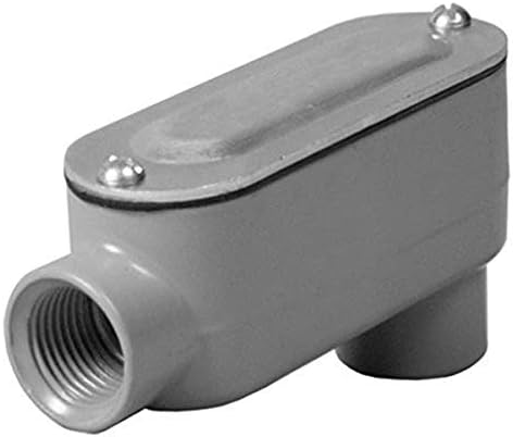 Taymac RLB075 Threaded LB Conduit Body, Die Cast Aluminum, Stamped Steel Cover, 3/4-инчи