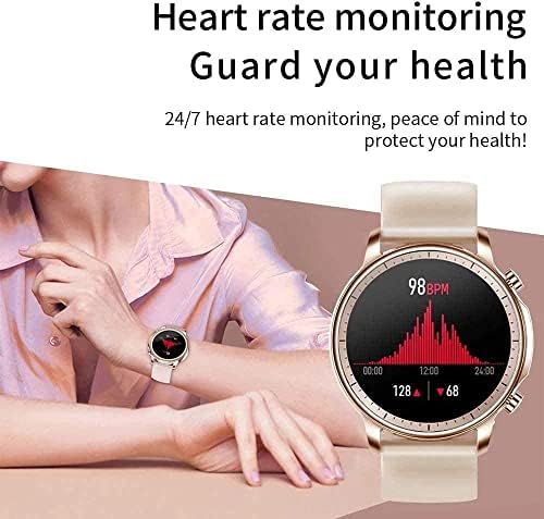 Yxhs V23 Pro дами Температура Смарт часовник Full Touch Fitness Tracker IP67 водоотпорен крвен притисок мажи S паметен часовник