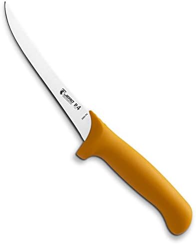 Јеро Про 4 Серија 6 Инчен Заоблен Цврст Нож За Коскење-Професионален Нож За Коскење-Сандвик Нож Од Нерѓосувачки Челик Со Висок Јаглерод-Ergогрип