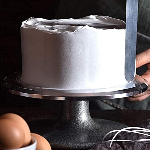 Zcx Торта Грамофон Алуминиумска Легура Торта Штанд Се Врти Непречено Печење Алатка Торта Украсување За Колачи И Кекси Лесен За