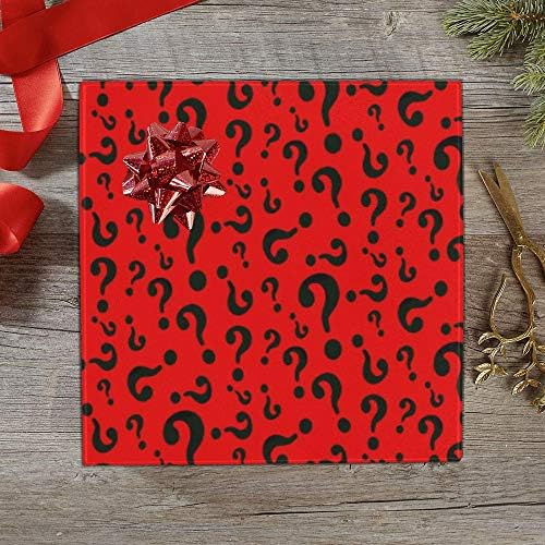 Црвениот Ридлер Прашање Мистерија Изненадување Тема Подарок Хартија За Завиткување 58 х 23
