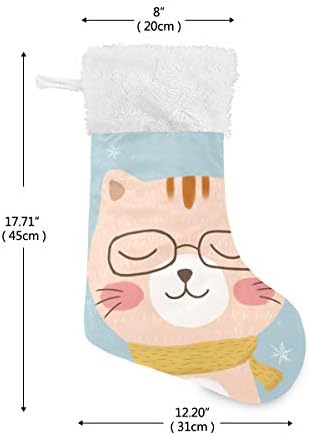 Пимилагу г -дин КАТ Божиќни чорапи 1 пакет 17,7 , виси чорапи за Божиќна декорација