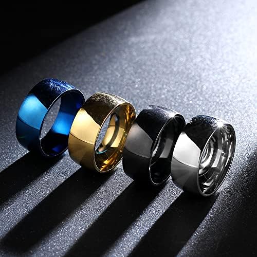 Сини прстени на Колесо 8мм за мажи и жени Персонализиран прстен Прилагодете го прстенот врежан прстен-75815