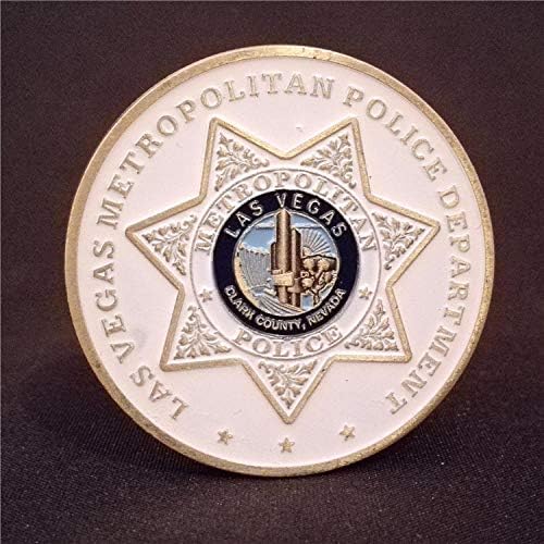 Соединетите Американски Држави Лас Вегас Метрополитен Полициски Оддел Сувенир Бакар Обложени Монета Шема Предизвик Монета