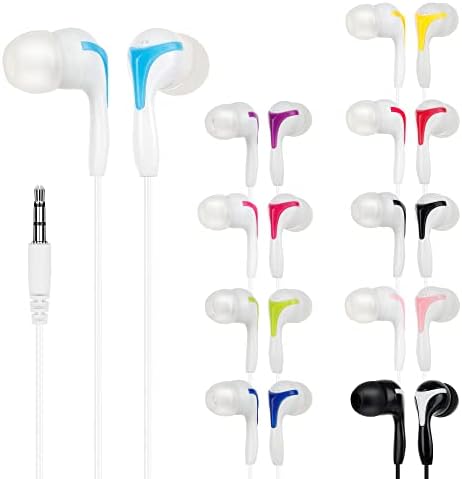 Yfsfqs најголемиот дел од ушните уши 50 пакувања повеќе обоени, слушалки за слушалки за слушалки на ушите на ушите за деца,