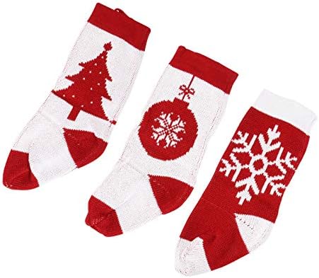 Абаодам 3 парчиња Божиќна Торба За Подароци За Чорапи Божиќ Порибување Приврзок За Сцена Приврзок Што Се Користи За Славење На Божиќ
