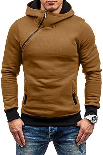 Дудубаби руно дуксери за машки машка обична камуфлажа спортови џемпер со долги ракави патент со качулка, палто