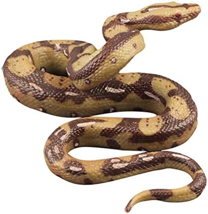 Ipetboom 1pc лажна змија, беanksи за возрасни гумени змии за да ги задржат птиците да бидат змија играчки шега реквизити симулација