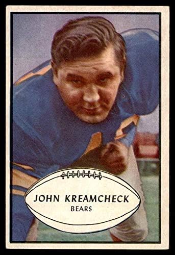 1953 Bowman 75 John Kreamcheck Chicago Bears Dean Cards 5 - Ex Bears