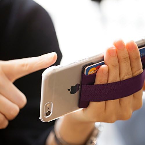 Зафаќање на мобилниот телефон Sinjimoru со картички за паричник, стапче за паричник на држачот на картичката за задниот дел од