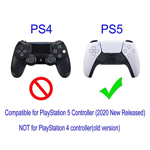 PS5 Контролер зафат, Силиконска покривка на Силиконска кожа за PS5 GRIPS PlayStation 5 Контрола на насловните страни за заштитник на