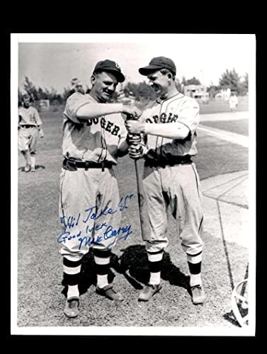 Макс Кери ПСА ДНК потпиша 8х10 оригинална жица Фото Доџерс Автограм - Автограмирани фотографии од MLB