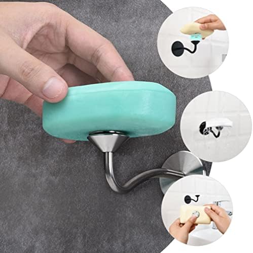 Ipetboom 4pcs магнетски држач за сапун од не'рѓосувачки челик сапуни заштедувачи што висат бар сапун сапун сапун сапун држач за сапун wallид сапун