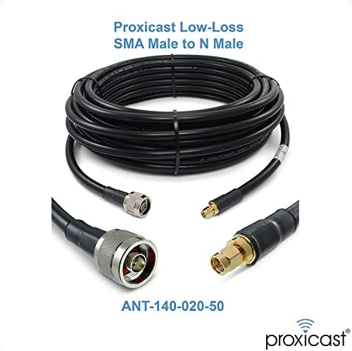 Proxicast 10 dbi 4g/5g/wifi omni антена + 50 ft про-одделение Coax кабел + бесплатен пакет на лента