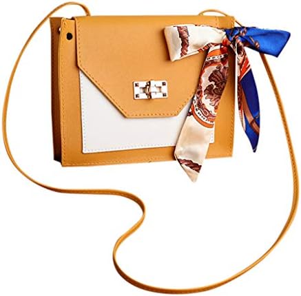 Срамна шамија во боја на контраст, мала квадратна торба, женски гласник на рамената, лаптоп торба лаптоп лаптоп, торба за рамо