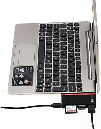 Навитех 2 во 1 ЛАПТОП/Таблет USB 3.0/2.0 Hub Адаптер/Микро USB Влез со Читач НА Sd/Micro SD Картички Компатибилен Со Dell Mobile