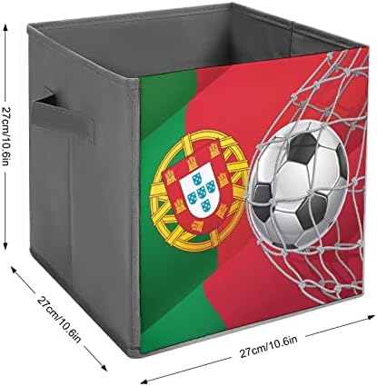 Португалско знаме Фудбал Гоа склопувачки ткаенини за складирање на кабини за кабини за обложување со рачки со рачки