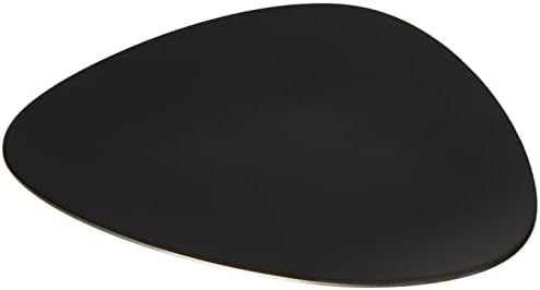 Алеси Колумбина 5-3/4-инчи од 4-3/4-инчен чинија за чинија, црна меламин, сет од 6-FM10/77 б
