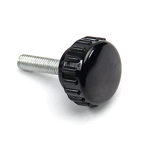 Othmro 10pcs m5 x 20 mm Машка нишка за носење на копчињата за прицврстување на палецот на типот на типот на главата завртка црна пластична