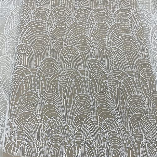 TJLSS Embrodiery венчаница со чипка ткаенина рачно изработена материјали за шиење DIY